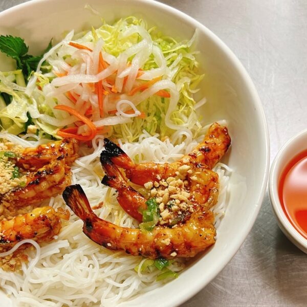 B12. Bún Tôm Nướng – Grilled Shrimp and Vermicelli Noodles