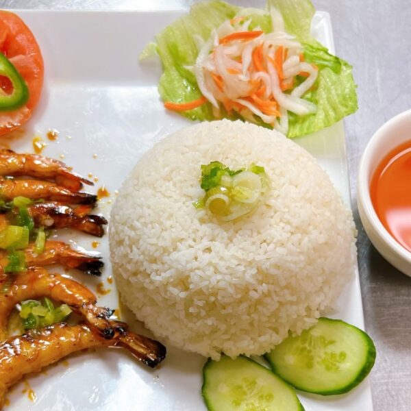 C5. Cơm Tôm Nướng – Grilled Shrimp Served With Rice
